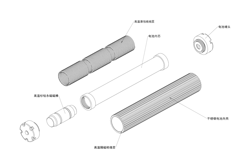 钻杆振动发电装置